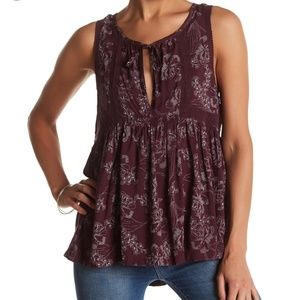 Melrose and Market Sleeveless Print Tank NWT M